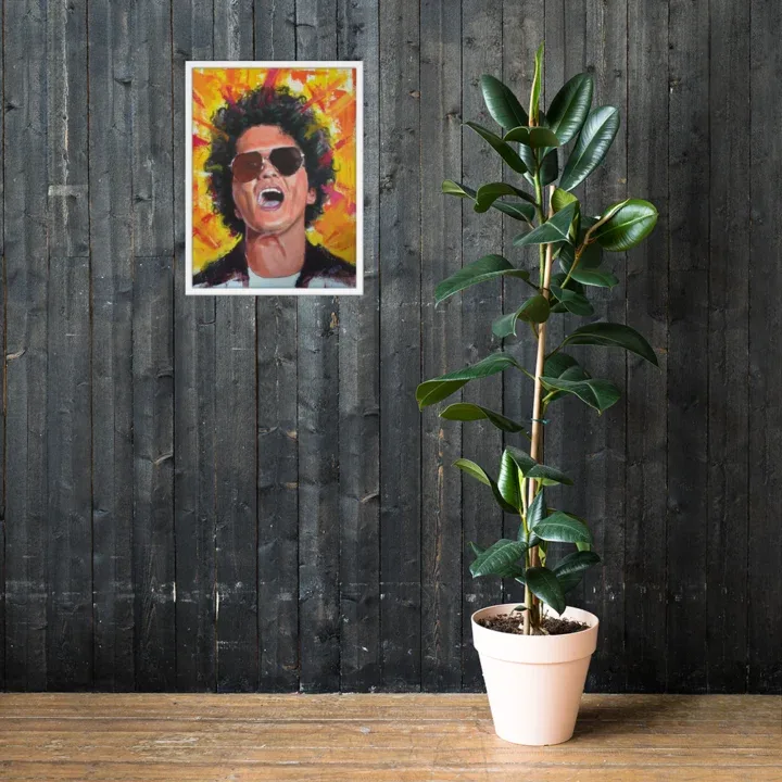 Bruno Mars Painting – Original Acrylic Wall Art Tribute to a Pop Icon - Image 4