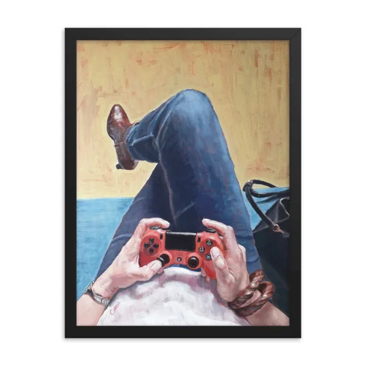 Casual Gamer Painting – Original Art - Image 2
