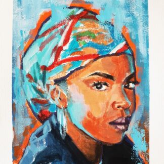 Lauryn Hill Painting – Expressive Hip-Hop Portrait in Acrylic