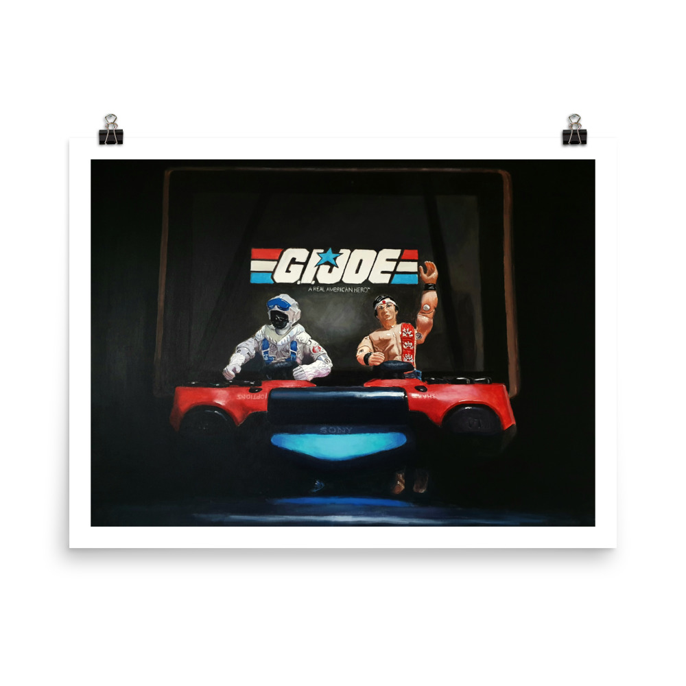 G.I. Joe Poster – “Real American DJ’s” Retro Print by Bart Carels
