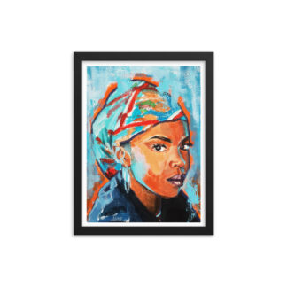 Studio Bart Carels Lauryn Hill Framed poster - Lauryn Hill Print - Hip Hop Artwork - Hip Hop Gift - Rapper Art - Hip Hop Wall Art