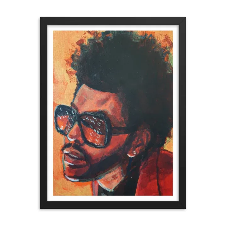 Studio Bart Carels The Weeknd Framed poster - Image 2