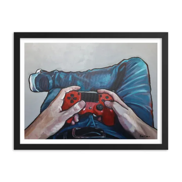 Studio Bart Carels Video Game Framed poster - Gamer Print - Gamer Poster - Video Game Gift - Gaming Poster - Video Game Art - Image 2