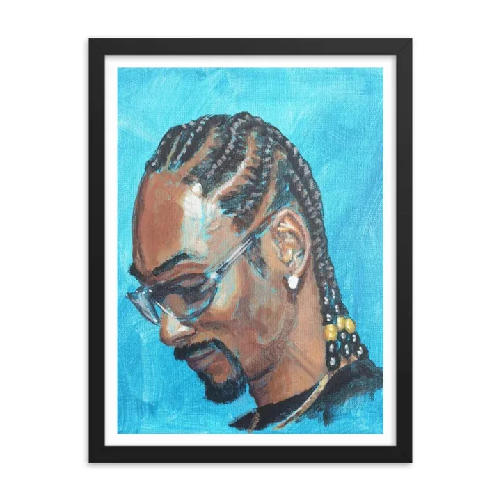 Studio Bart Carels Snoop Dogg Framed poster - Snoop Doggy Dog Art Print - Hip Hop Gift - Rap Painting - Hip Hop Wall Art - Rapper Decor - Image 2