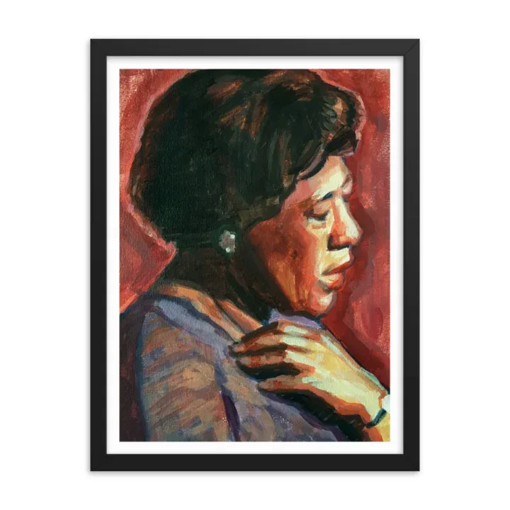 Studio Bart Carels Ella Fitzgerald Framed poster - Ella Fitzgerald Art Print - Jazz Music Artwork - Jazz Music Gift - Jazz Music Wall Art - Image 2