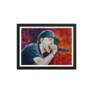 Studio Bart Carels Logic Framed poster - Rapper Logic Art Print - Logic Gift - Hip Hop Wall Art - Rapper Decor - Rap Gift