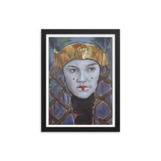 Studio Bart Carels Star Wars Queen Amidala Framed poster - Natalie Portman Art - Star Wars Print - Amidala Decor - Star Wars Wall Decoration