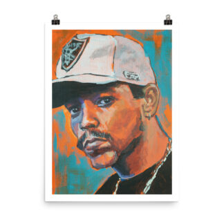 Ice-T Poster by Bart Carels – West Coast Gangster Rap Art Print
