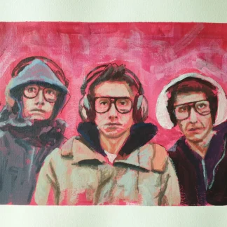 Original Beastie Boys painting by Bart Carels – vibrant music-inspired artwork