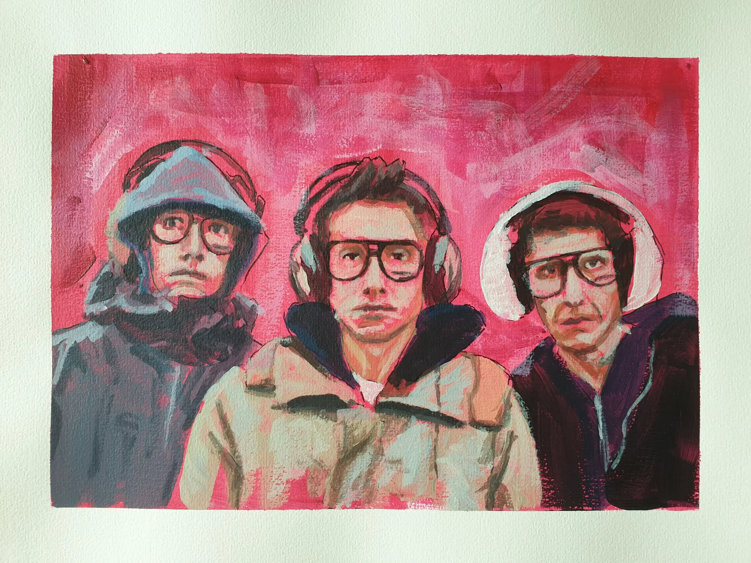 Original Beastie Boys painting by Bart Carels – vibrant music-inspired artwork