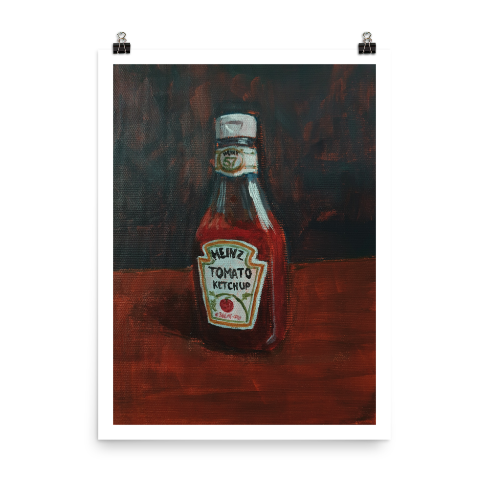 Bottle of Ketchup Pop Art Print
