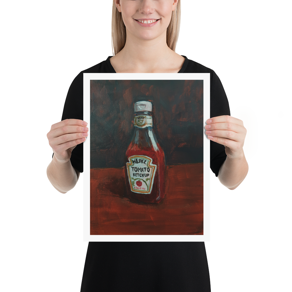 Ketchup Poster – Retro Pop Art Print - Image 3